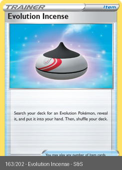 SwSh - SSH - 163 - Evolution Incense - UNCOMMON - Normal