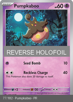 S&V - PAR - 77 - Pumpkaboo - COMMON - Reverse Holo