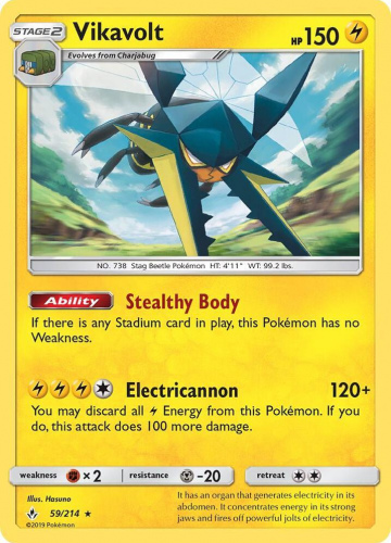 S&M - UNB - 059 - Vikavolt - HOLO_RARE - Holofoil
