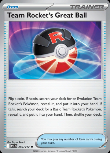 MEG ASC: Team Rocket's Great Ball 205/217