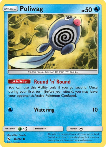 S&M - UNB - 036 - Poliwag - COMMON - Normal