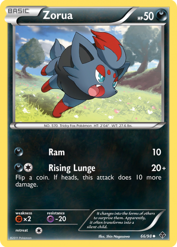 B&W - EPO - 066 - Zorua - UNCOMMON - Normal