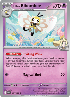 S&V - JTG - 67 - Lillie's Ribombee - RARE - Holofoil
