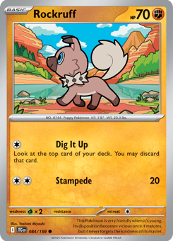 S&V - JTG - 84 - Rockruff - COMMON - Normal