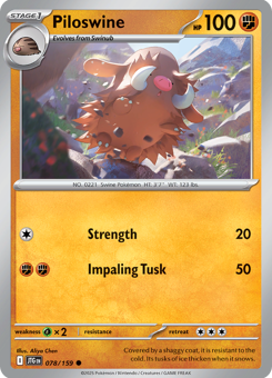 S&V - JTG - 78 - Piloswine - COMMON - Normal